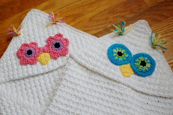 Owl Hooded Blanket Crochet Pattern