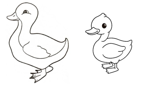 dessins de canard à imprimer et à peindre