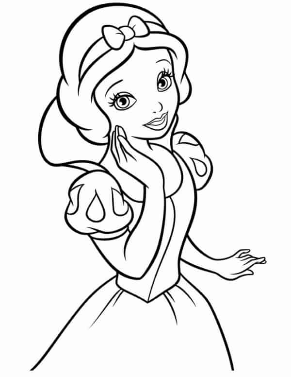 Dessin de Blanche-Neige