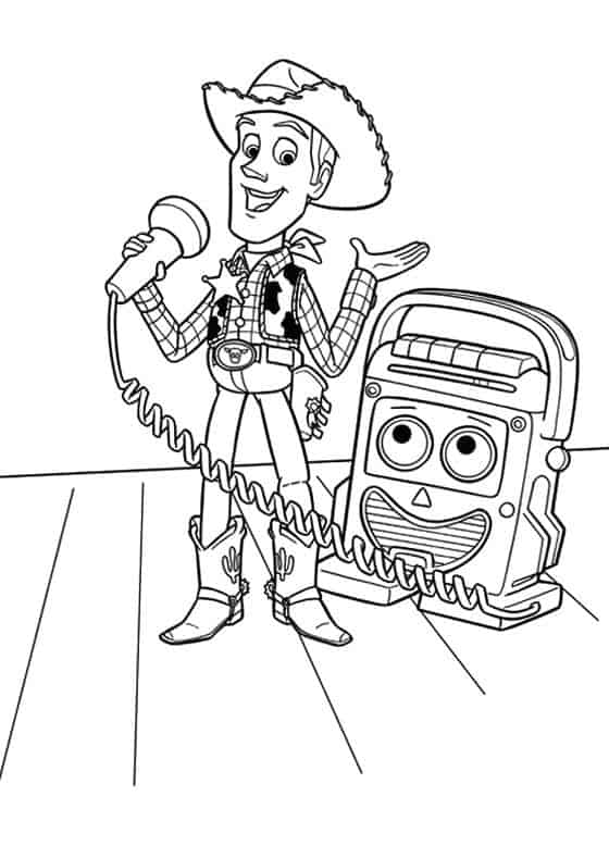 Woody Toy Story dessin à peindre