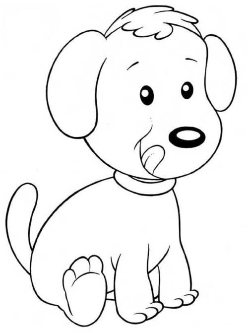 coloriage et impression de chien