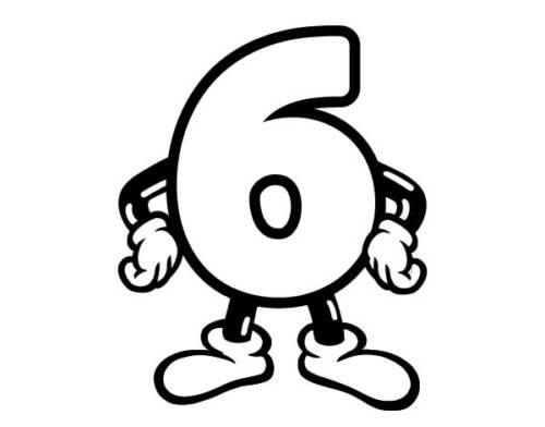 six 2 images de dessins de nombres