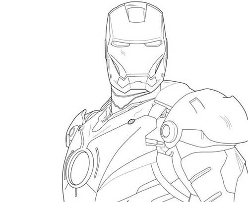 de fer Dessins Iron Man