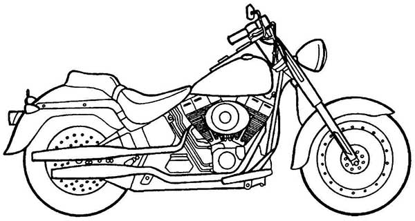 coloriage moto