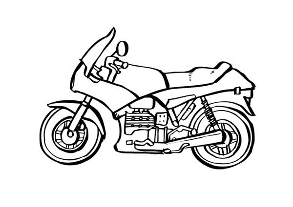 dessins de moto à peindre à la maison