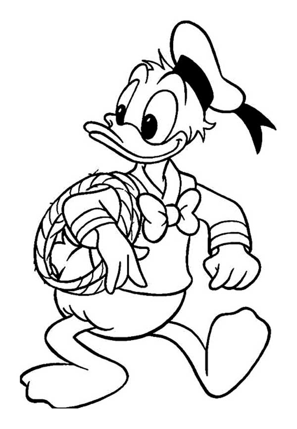 Donald Duck à colorier