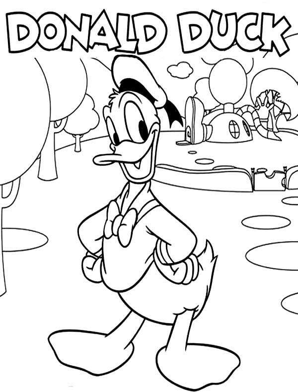 coloriage de Donald Duck