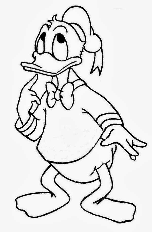 coloriage de Donald Duck