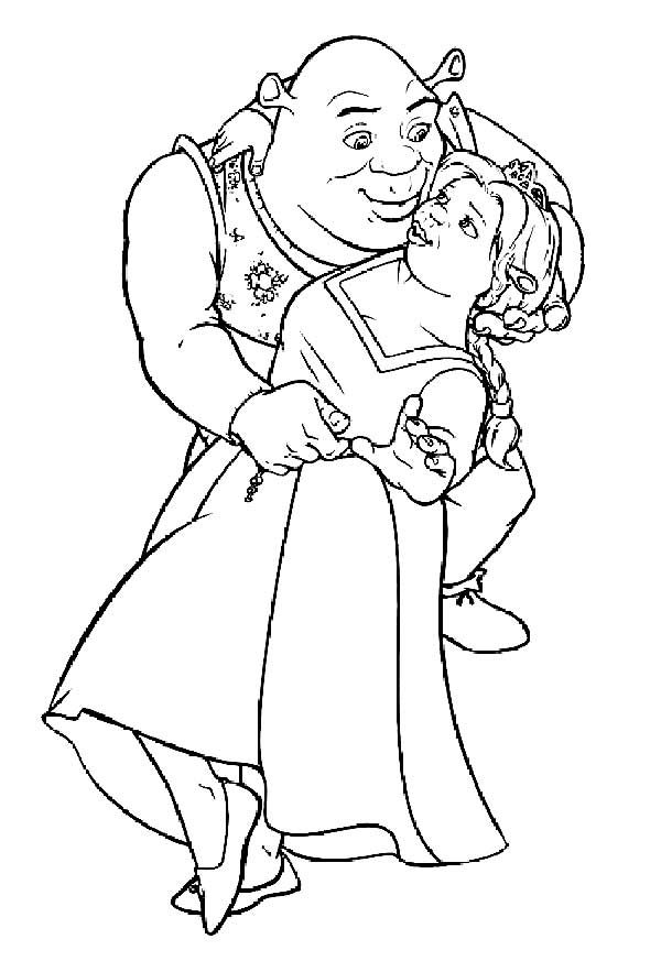 coloriage shrek