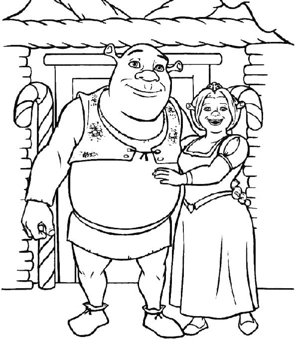 coloriage shrek