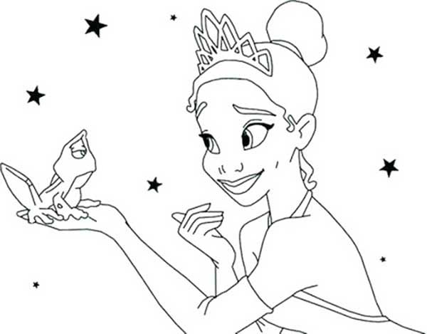 Coloriage Tiana