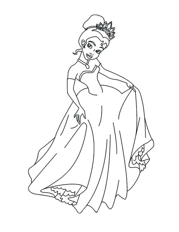 Coloriage Tiana