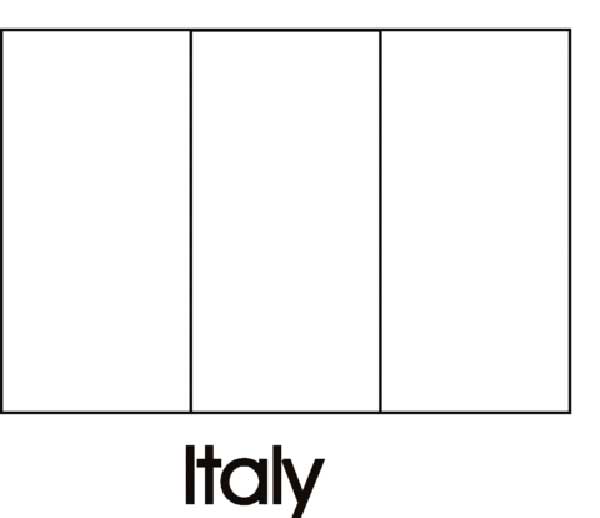 Sélection de drapeau italien à peindre 
