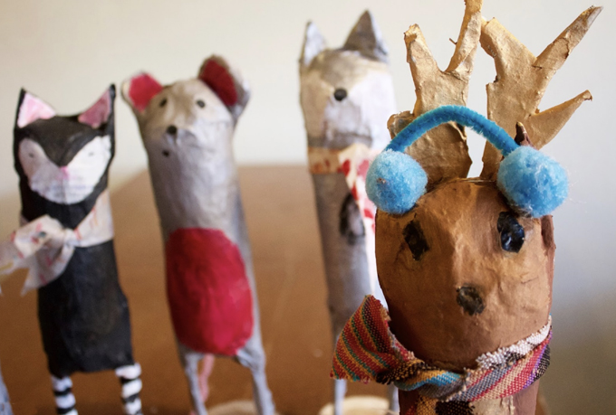 Joli projet d'animal en papier mâché fait à la main pour les enfants