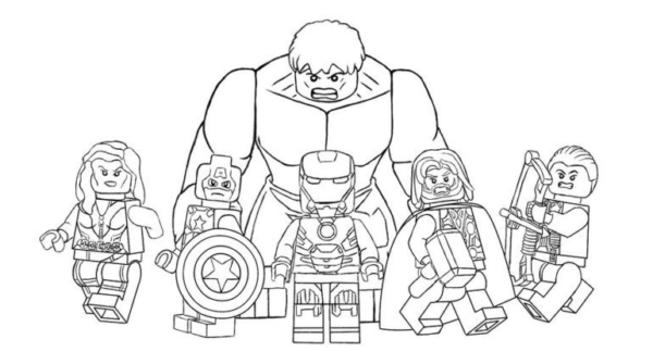Black Widow Captain America Iron Man Thor Gaviao Archer et Hulk