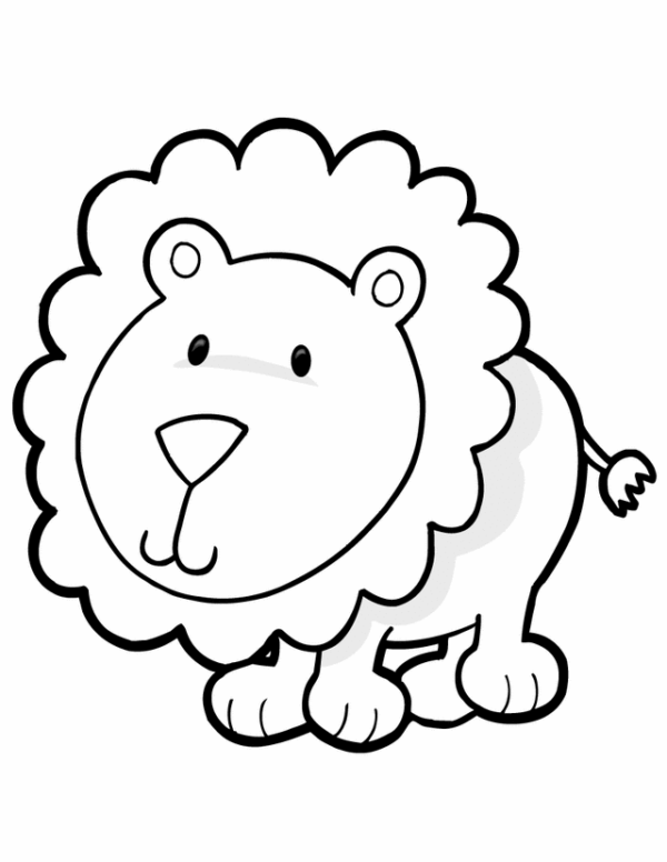 lion à imprimer et colorier