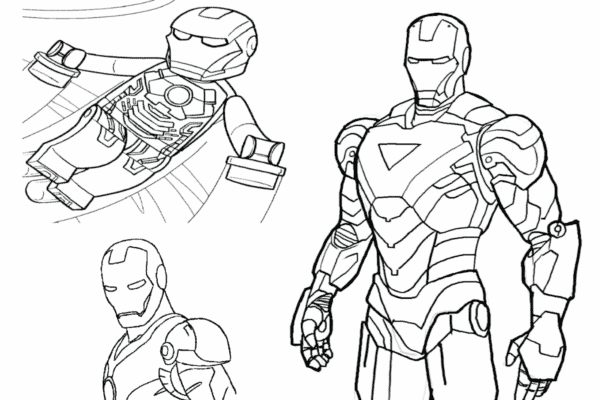 Coloriage - Iron Man