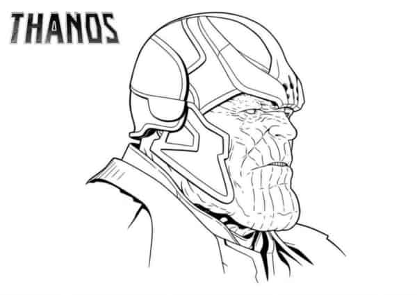 Coloriage de Thanos