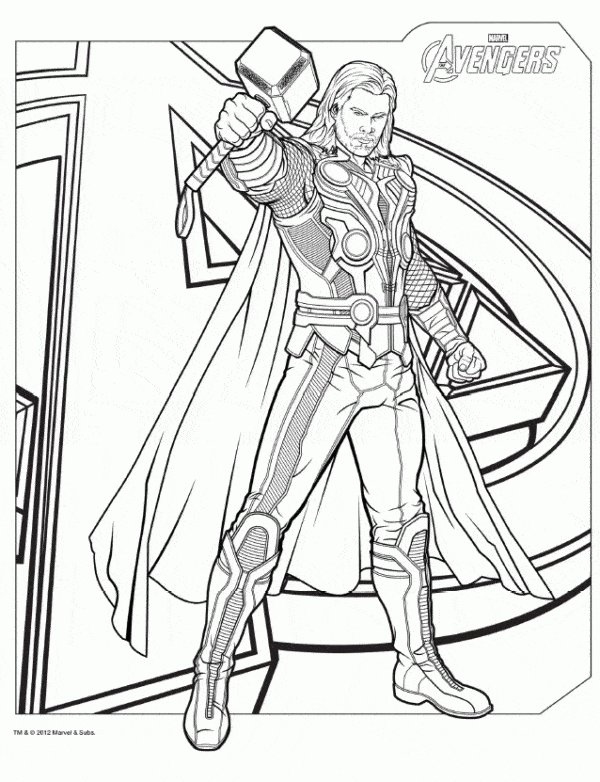 Coloriage Thor