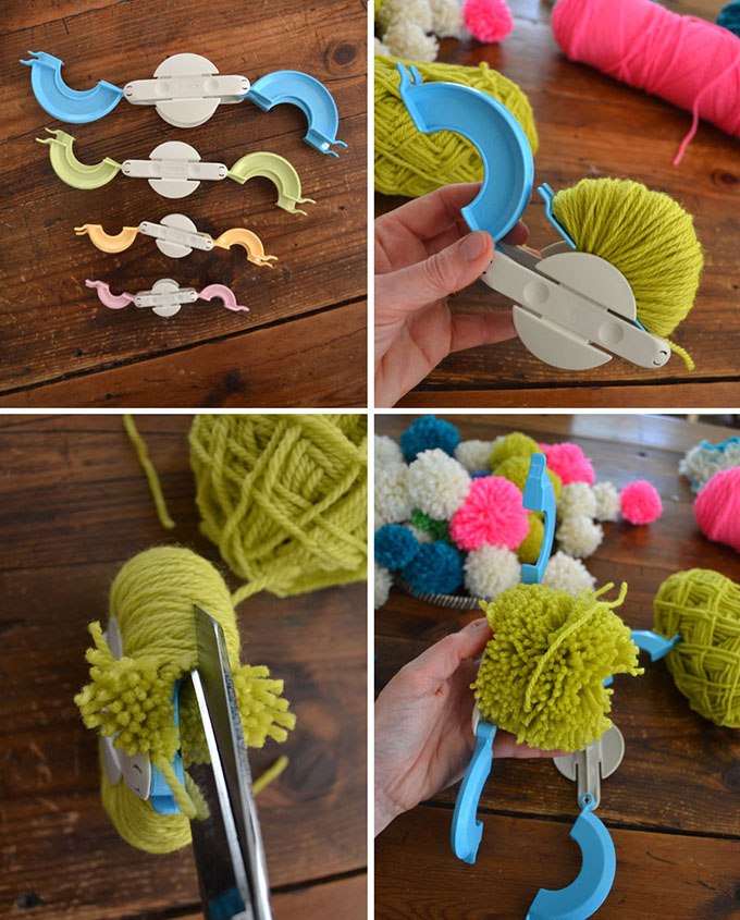 Faites un Pujaki polonais traditionnel, mais avec des pompons au lieu de papier.