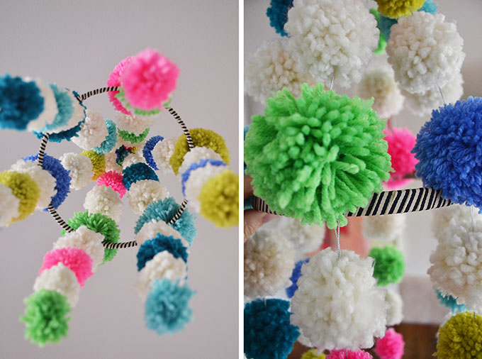 Faites un Pujaki polonais traditionnel, mais avec des pompons au lieu de papier.