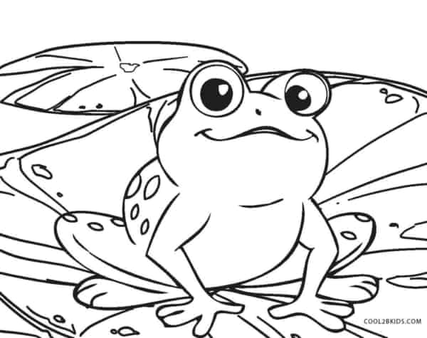 grenouille coloriage page 2