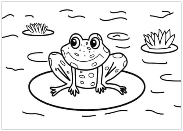 coloriage grenouille 1