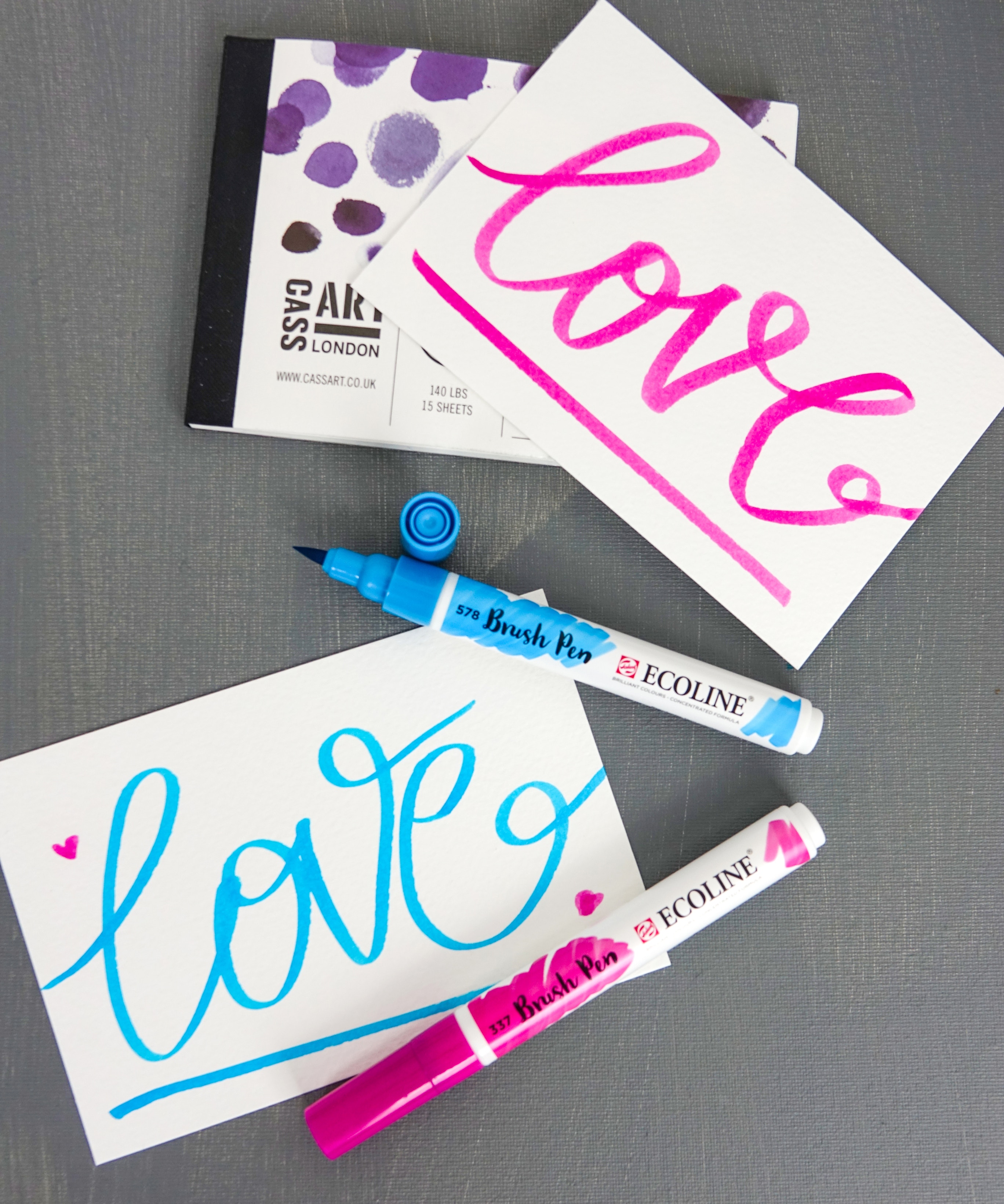 Dessin au stylo pinceau Ecoline