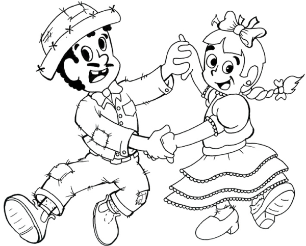 53 dessin de couple dansant à la festa junina