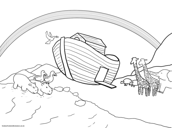 16 dessins simples de l'Arche de Noé