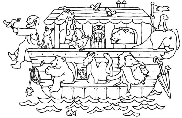 20 activités de coloriage de l'Arche de Noé
