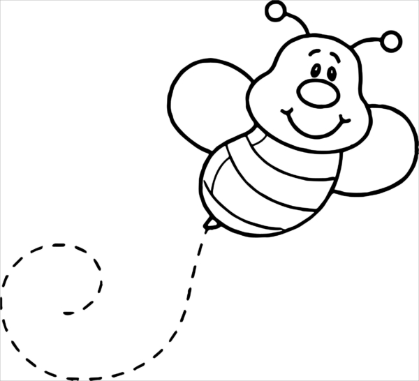 4 dessins d'abeilles à imprimer gratuitement