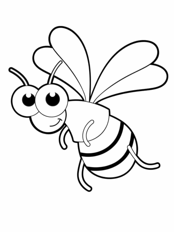 19 dessin d'abeille volante