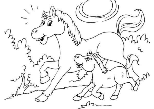23 dessins de chevaux mignons