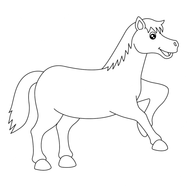 28 dessins de chevaux simples et mignons