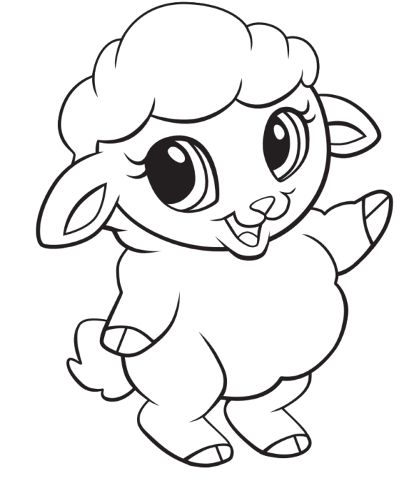 18 dessins de moutons mignons et simples