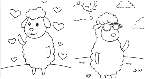 20 jolis dessins de moutons