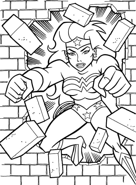 6 activités de coloriage Wonder Woman