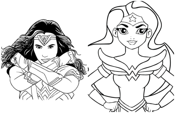 20 coloriages de Wonder Woman