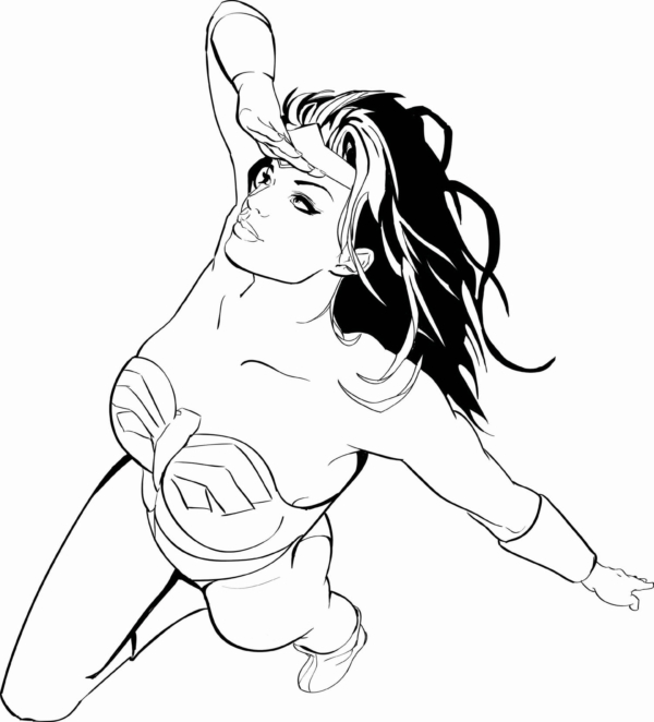 45 Wonder Woman à imprimer et colorier