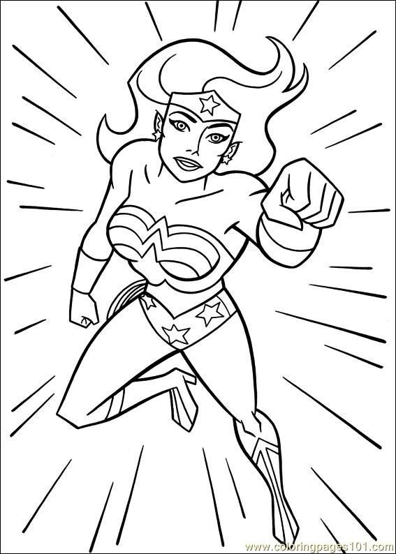 1 coloriage de Wonder Woman