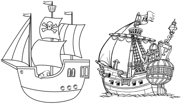 25 dessins de bateaux à imprimer gratuitement