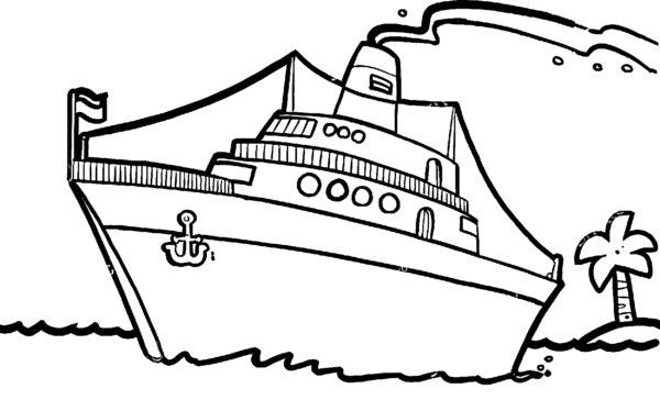 11 pages à colorier d'activité de navire