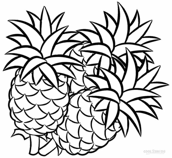 8 activités de coloriage d'ananas