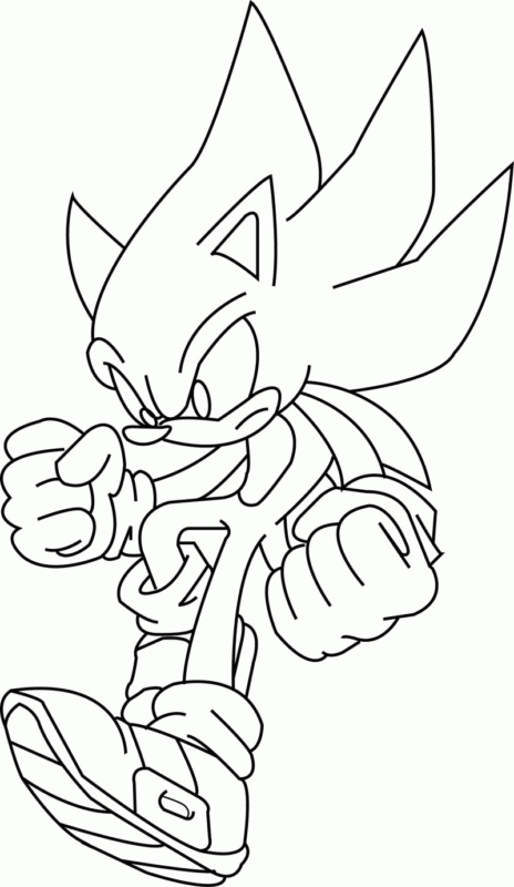 Coloriages Super Sonic 2