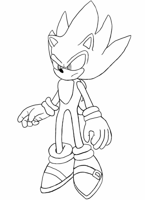 Coloriages Super Sonic3