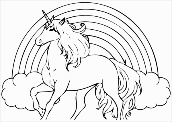 25 activités de coloriage de licorne arc-en-ciel