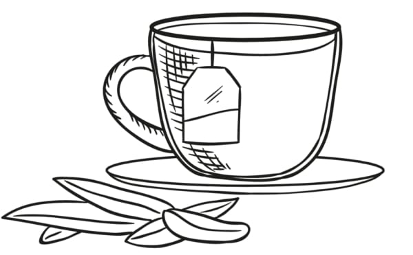 Design de 28 tasses à thé à imprimer