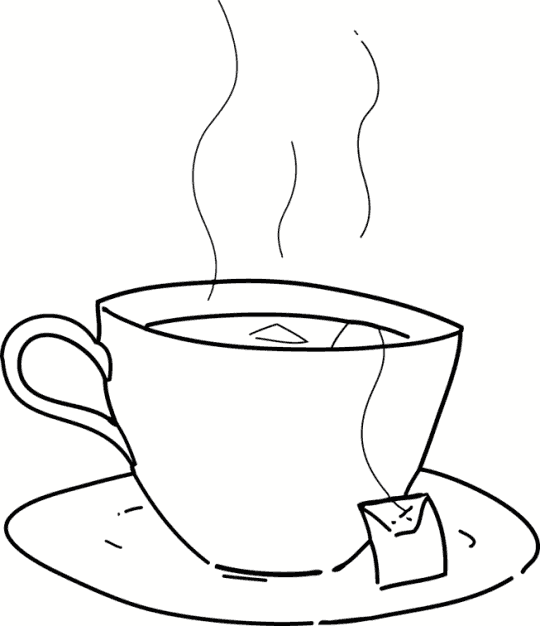 29 activité de coloriage de tasse de thé