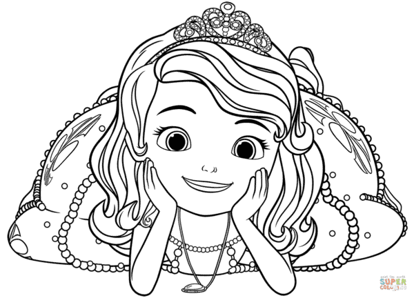 6 dessins imprimables gratuits Princesse Sofia